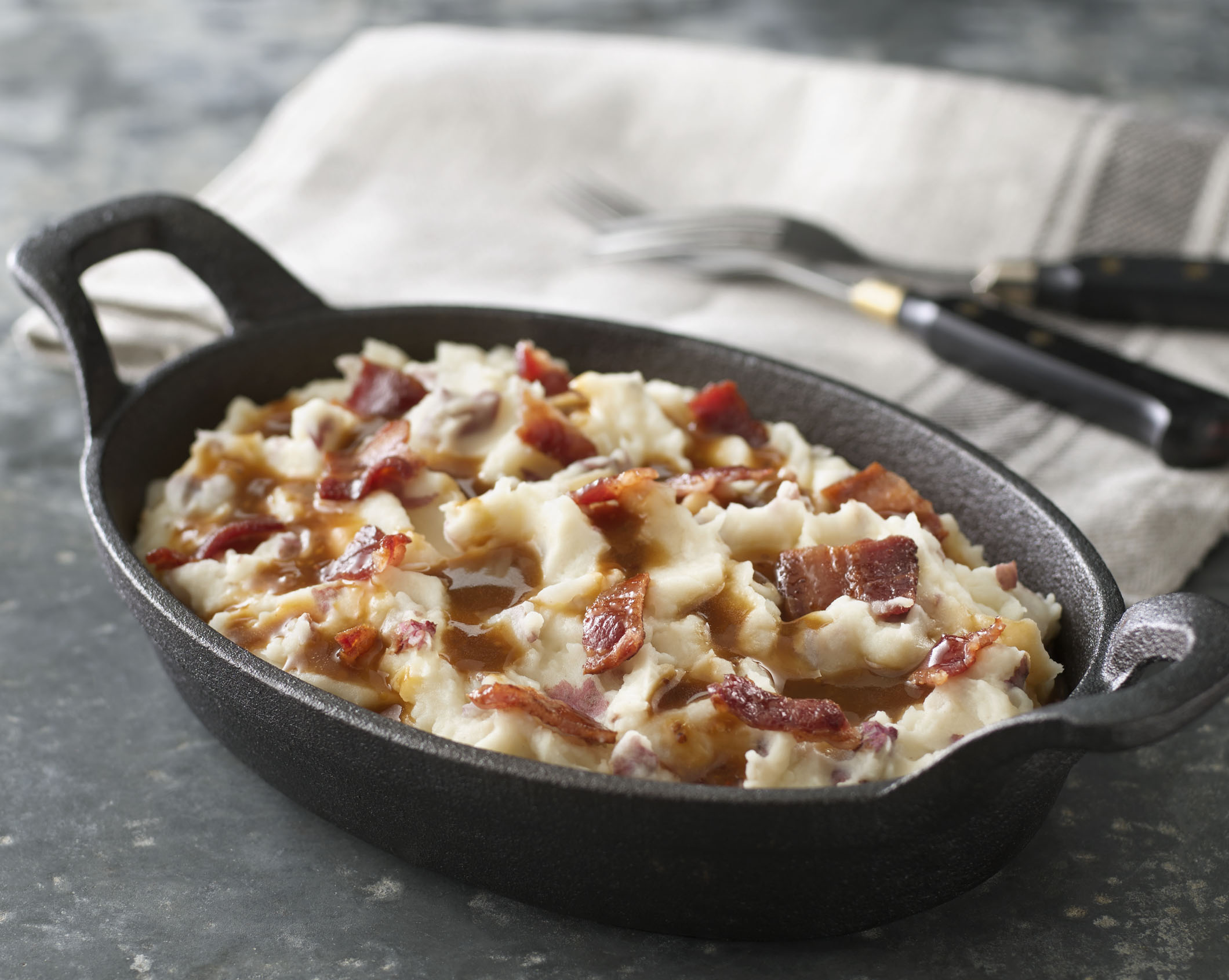 Bourbon Bacon Mashed Potatoes