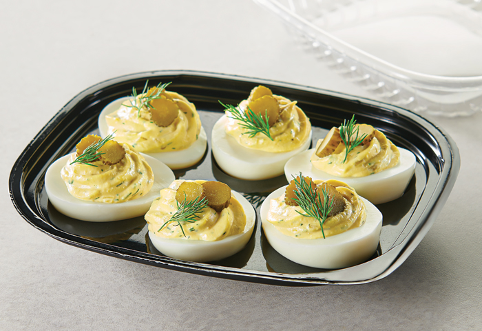 Dill Pickle Deviled Eggs