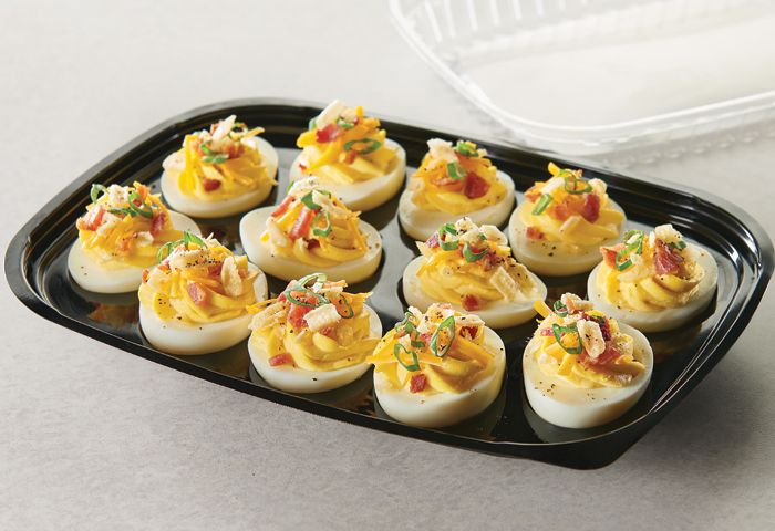 Loaded Baked Potato Deviled Eggs