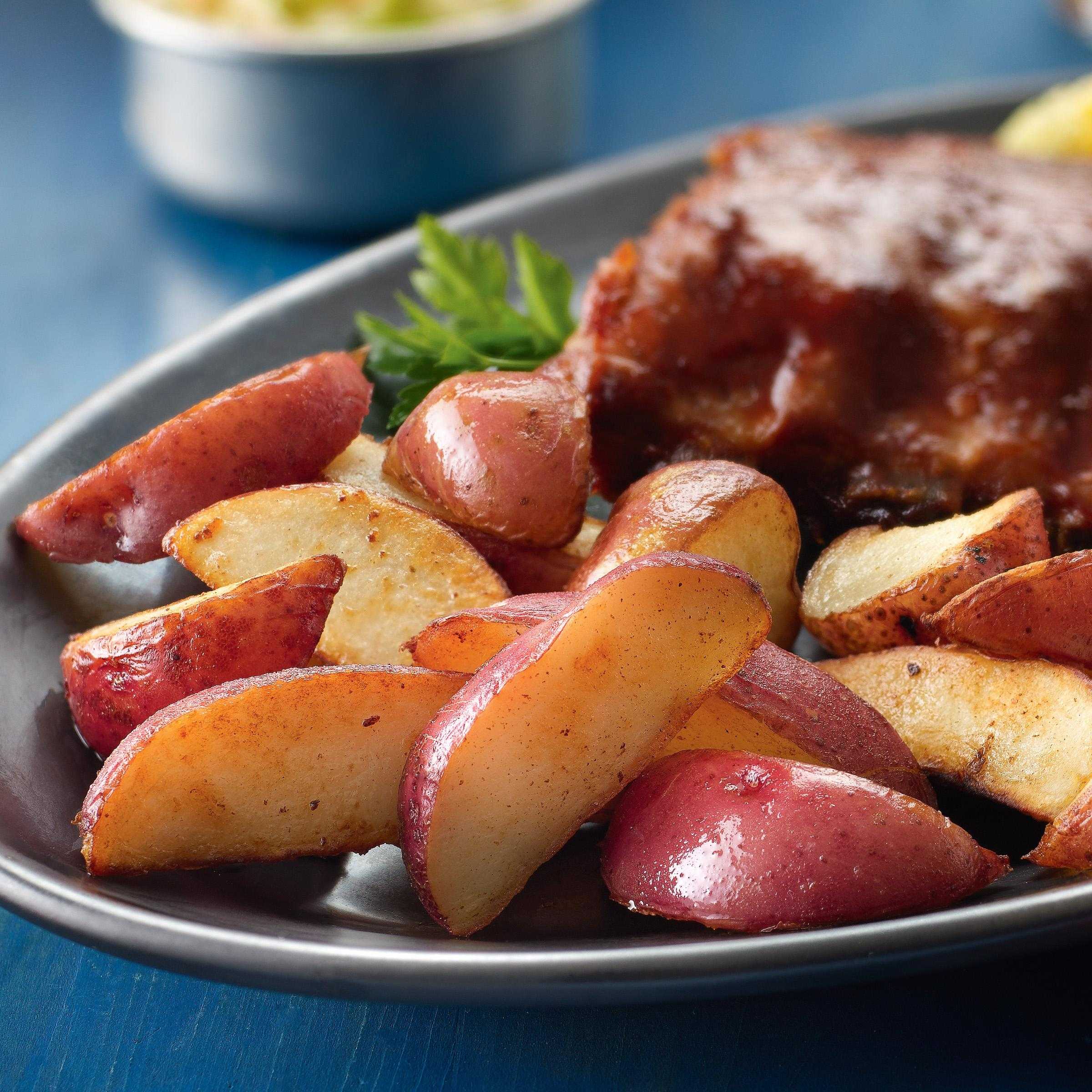 Simply Potatoes® Refrigerated Red Skin Wedges made with skin-on A-sized Red Potatoes 8-cut wedges, 2/10 Lb Bags